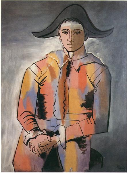 Pablo Picasso Harlequin With His Hands Crossed (Jacinto Salvado)